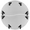 Flash Furniture Round 60 W, 60 L, 25 H, Chrome, Laminate, Particleboard, Steel, Wood Grain XU-GRP-A60-HCIRC-OAK-T-P-CAS-GG - alternate 8